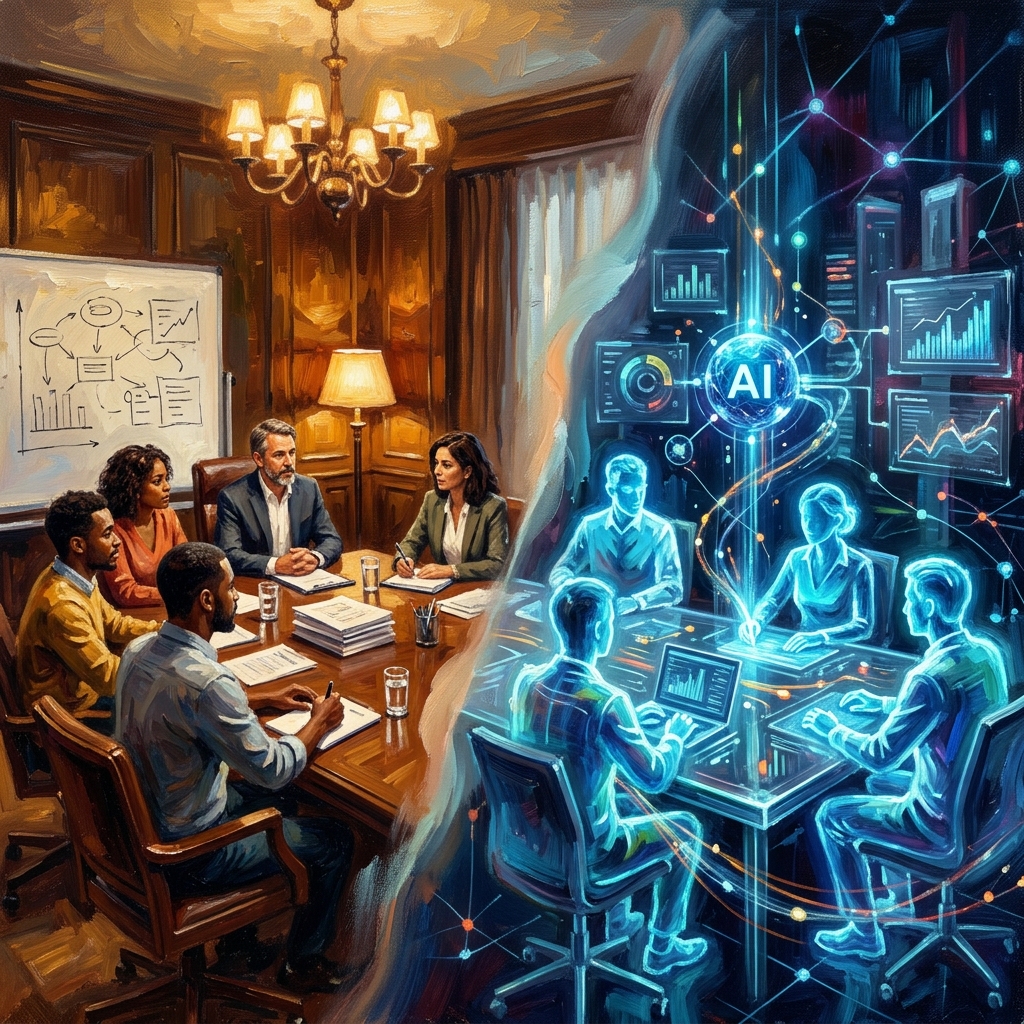 Comparison of AI focus groups vs traditional research showing cost and time benefits